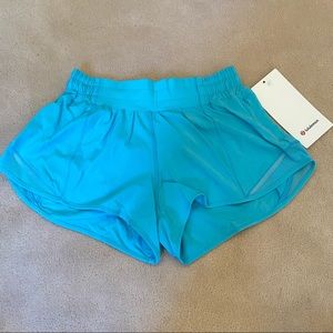 LULULEMON ELECTRIC TURQUOISE LR HOTTY HOTS 2.5